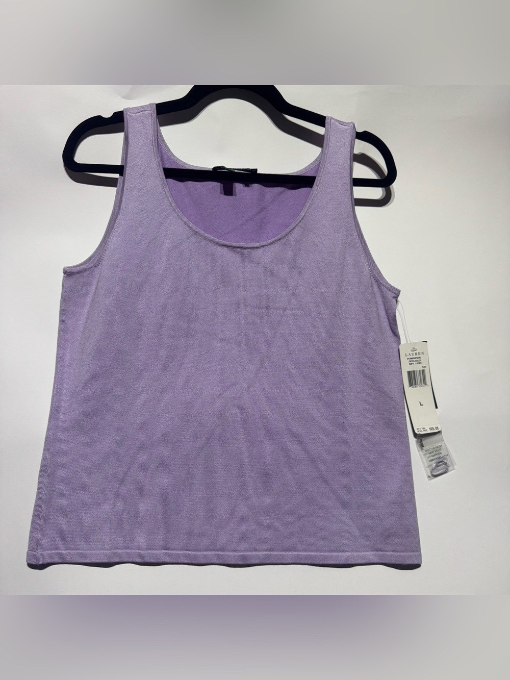 Lauren Ralph Lauren Lilac Silk Blend Tank NWT